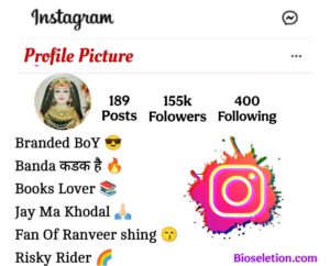 Jay Ma Khodal Bio For Instagram