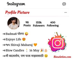 Instagram Bio In Marathi 