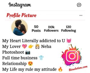 Instagram Bio For Boys Love
