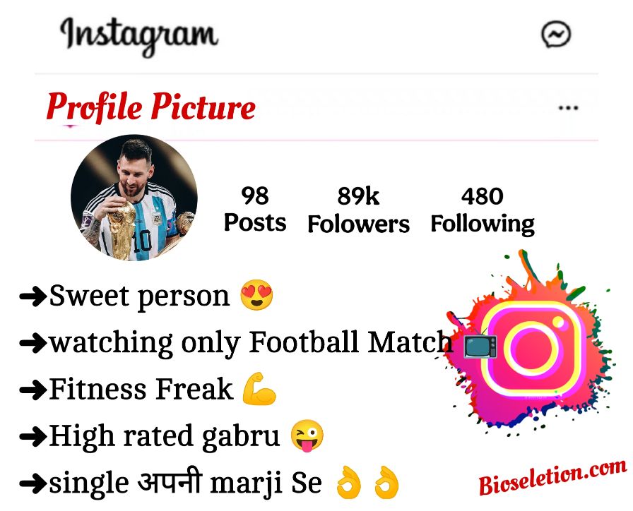Football Player Instagram Bio