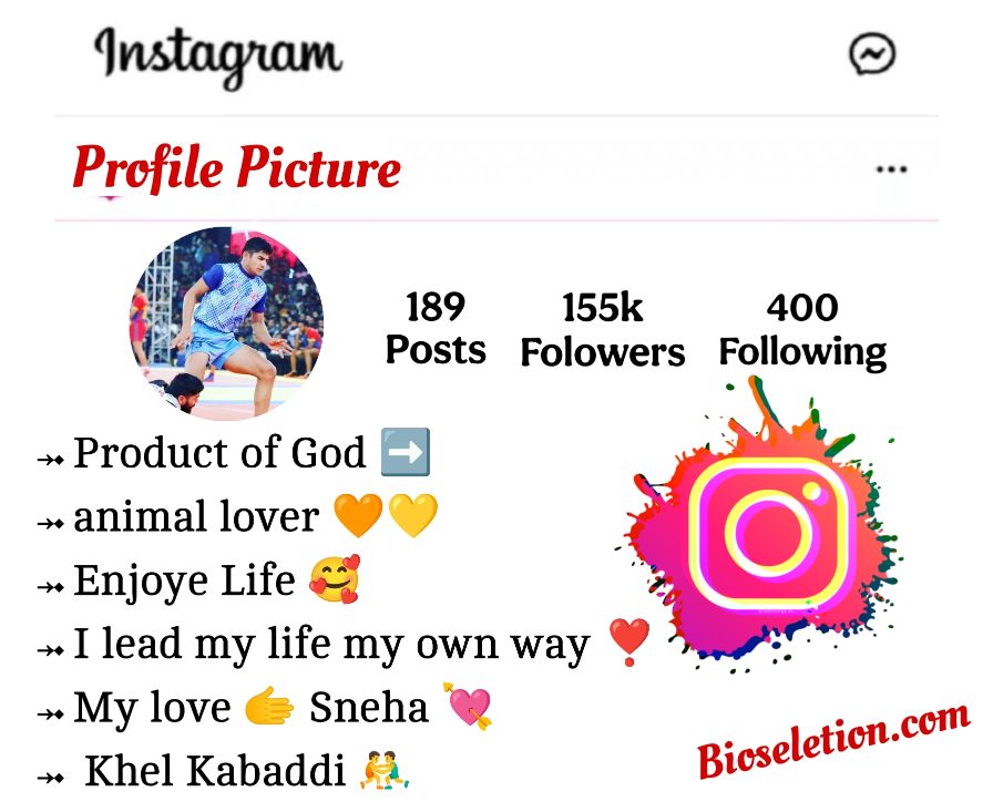 Instagram Bio Kabaddi Lover